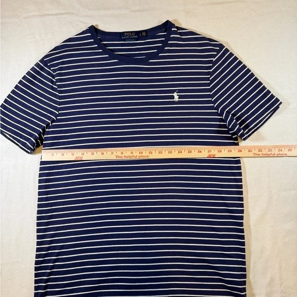 Polo by Ralph Lauren Navy Striped Men's Soft TShirt - Picture 4 of 7